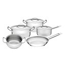 Ver imagem 1 de Jogo de Panelas Tramontina Professional Aço Inox Fundo Triplo 5 Peças