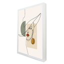 Ver imagem 1 de Quadro Decorativo Abstrato Elegance em Moldura Caixa TaColado Moldura Caixa 3cm Branca sem Vidro 20
