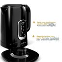 Ver imagem 3 de Chaleira Elétrica Britânia BCH17D 1250W 1,7L Aço Inox Preto Painel Touch 110V