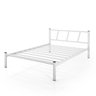 Cama para Dormitório Casal Helena de Ferro Estilo Industrial Cor:branco - 1