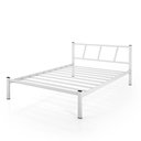 Ver imagem 1 de Cama para Dormitório Casal Helena de Ferro Estilo Industrial Cor:branco