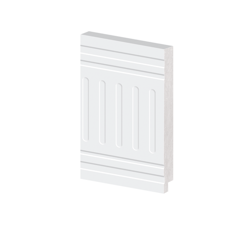 Rodapé Poliestireno 15cm Branco 53315 Arquitech Versalhes