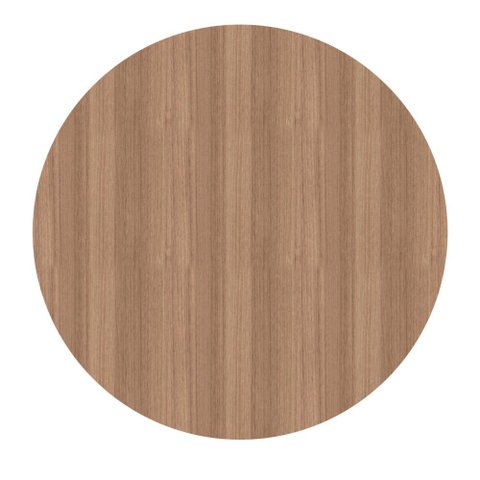 Tampo Redondo 60 Cm (largura) Pe40 Pandin Mdp 4,00 Cm (altura) Cor Noce Naturalle
