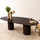Ver imagem 2 de Mesa Jantar Orgânica Aylin 210x120cm Tabaco - Duo Cone