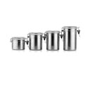 Ver imagem 1 de Kit Pote Inox Com Tampa 4Pcs - Armazenamento Organização