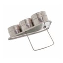 Ver imagem 3 de Conjunto 6 Porta Temperos Aço Inox Imantado | Casa Del Grande
