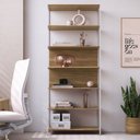 Ver imagem 1 de Estante 7 Prateleiras 211,5cm Home Office Artesano Concept Marrom/Nogal Sevilha/Branco