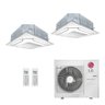 Ar-Condicionado Multi Split Inverter LG 36.000 BTUs (2x Evap Cassete 4 Vias 18.000) Quente/Frio 220V - 1