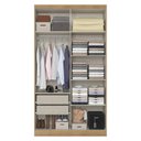 Ver imagem 2 de Guarda Roupa Soleiro Milan 4 Portas Capuccino Off White Acetinado - Thb
