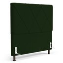 Ver imagem 1 de Cabeceira Cama Box Casal Mel 140cm com Frame Veludo Verde - Abmaza