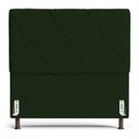 Ver imagem 5 de Cabeceira Cama Box Casal Mel 140cm com Frame Veludo Verde - Abmaza