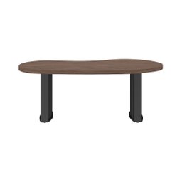 Mesa Escrivaninha para Escritório Tamburato Organic | Artany:charuto/preto - 7