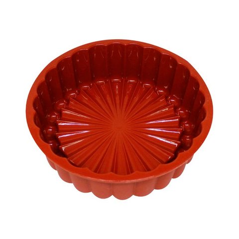 Forma Redonda de Silicone Para Bolo Charlotte