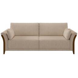 Sofá Decorativo 3 Lugares 222cm Market Linho Cru - Gran Belo - 6