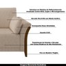 Sofá Decorativo 3 Lugares 222cm Market Linho Cru - Gran Belo - 4