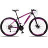 Bicicleta Aro 29 Dropp Race 21V Câmbios Imp. Suspensão - Preto+Pink - 15,5 - 1