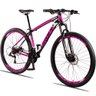 Bicicleta Aro 29 Dropp Race 21V Câmbios Imp. Suspensão - Preto+Pink - 15,5 - 3
