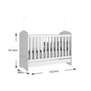 Ver imagem 4 de Berço / Mini Cama Infantil Bala de Menta 3 em 1 + Colchão Ortobom Branco - Henn