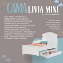 Ver imagem 7 de Cama Infantil Juvenil Livia Branco com Auxiliar Proteção Lateral + 1 Colchão D18