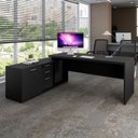 Ver imagem 1 de Mesa Dinâmica 1,50m C/ Armário e Cx de Tomadas Pés Painel F5