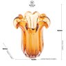 Vaso De Vidro Italy Âmbar 19Cm X 24Cm - Wolff - 5