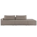 Ver imagem 7 de Sofá Ilha Modular com Puff para Sala Living 252cm Georgia K04 Bouclê Bege Escuro - Mpozenato