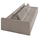 Ver mais imagens de Sofá Ilha Modular com Puff para Sala Living 252cm Georgia K04 Bouclê Bege Escuro - Mpozenato