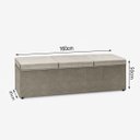 Ver imagem 4 de Conj Quarto Cabeceira Recamier Bau Lais 6746 Queen