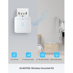 Avantek Campainha sem Fio À Prova D'água - 3