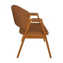 Ver imagem 3 de Kit 2 Cadeiras de Jantar Helen Premium Madeira Maciça Cerejeira Assento Facto - Caramelo