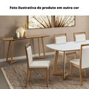 Ver imagem 4 de Aparador 160cm Mh-5345 Madeira Amêndoa Vidro Off White Base Amêndoa