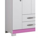 Ver imagem 3 de Guarda-roupa 3 Portas Nazta Rosa - Moveisaqui