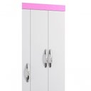 Ver imagem 4 de Guarda-roupa 3 Portas Nazta Rosa - Moveisaqui