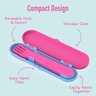 Bentgo Conjunto de Utensílios Infantis de Plástico Rosa - 4