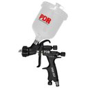 Ver imagem 3 de Pistola Pintura PDR PRO-557 HVLP Gravidade Copo 600ml Bico 1,3mm Corpo Teflon