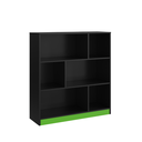 Ver imagem 1 de Estante para Escritório 6 Nichos B25 Emovell:preto e Verde