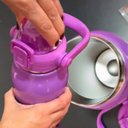Ver imagem 6 de Garrafa Térmica Água Inox Academia Alça Tampa Não Vaza 12hs Quente/frio Copo Térmico Sport Rosa