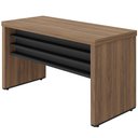 Ver imagem 1 de Mesa para Escritório Home Office 135cm Atria Executiva A02 Nogal Preto - Lyam Decor