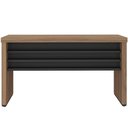 Ver imagem 3 de Mesa para Escritório Home Office 135cm Atria Executiva A02 Nogal Preto - Lyam Decor