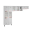 Ver imagem 1 de Cozinha Modulada Completa Mirage New 3 Peças (2 Armários + 1 Paneleiro) CPT113 Branco - Telasul