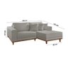 Sofá Cronos 185cm Chaise Lado Direito Meu Sofá Online - 7