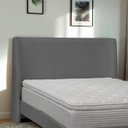 Ver imagem 1 de Cabeceira Estofada Montreal 175cm para Cama Box Queen Size Bouclê - Sofa Store:bouclê Cinza Grafite