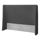 Ver imagem 2 de Cabeceira Estofada Montreal 175cm para Cama Box Queen Size Bouclê - Sofa Store:bouclê Cinza Grafite