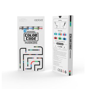 Ozobot Marcadores de Codificação Coloridos 5un para Crianças 6+ Steam Educação