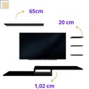 Ver imagem 4 de Kit Prateleiras Nicho para Tv Rack Home Suspenso Sala Quarto