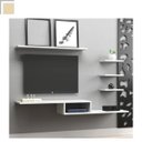 Ver imagem 5 de Kit Prateleiras Nicho para Tv Rack Home Suspenso Sala Quarto
