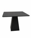Ver imagem 1 de Mesa de Jantar Loft Quadrada Base Quadrada Cor Ébano 150x150cm