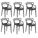 Ver imagem 1 de Kit 6 Cadeiras Allegra Flex 85cmx54cmx56 Cm