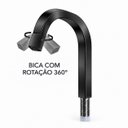 Ver imagem 4 de Torneira Laguna Preta Baixa Aço Inox 304 Premium Goldenx