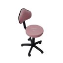 Ver imagem 2 de Cadeira Secretaria Mocho Podóloga Estética - para Dentista,manicure, Tatuador, Corano Rosa Bebe